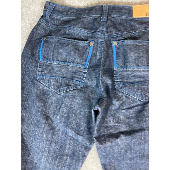 Vintage 90s Amor Denim Relaxed Straight Jeans Mens 34x32 Blue Grunge Goth Y2K - Picture 3 of 7